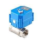 Mini valvola combinata a due vie rotante Tork DN 25 con attuatore elettrico 24 VAC/DC