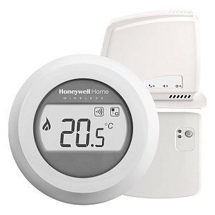 Termostato ambiente wireless monozona ROUND Honeywell Y87RFC2074 set termostato, relè, gateway