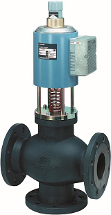 Valvola flangiata magnetica Siemens M3P80FY, 120°C, 24 VAC