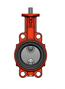 Valvola a farfalla wafer per acqua Abo Valve 924B032/40 senza leva