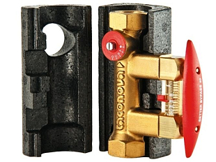 Valvola di bilanciamento con copertura isolante Taconova Bypass100 SET DN 40 (223.2661.380)