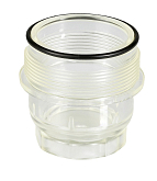 Coppa trasparente in plastica con O-ring per filtri a rete per valvole di riduzione Honeywell D06F, 1/2"-3/4"