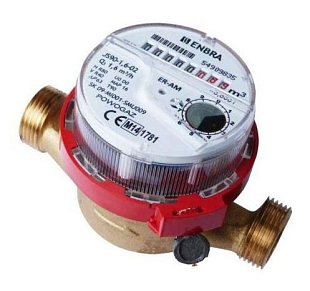 Contatore domestico per acqua calda ENBRA ER-AM DN 15/TV con modulo radio (106015091)