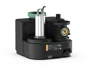 Dispositivo di sollevamento delle acque reflue Wilo DrainLift SANI-S.11T/3C (3~400V) per fluidi aggressivi (2549918)