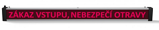 Cartello unilaterale SVN 1250 a LED Divieto di accesso, Pericolo di avvelenamento