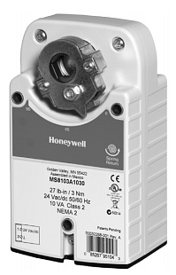 Attuatore a farfalla Honeywell Smart con molla di ritorno S0524-2POS-SW1, 5Nm, 24 VAC, interruttori di fine corsa