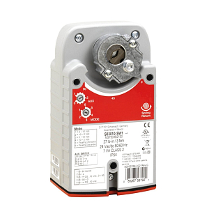 Attuatore a farfalla Honeywell Smart con molla di ritorno S0524-2POS-SW1, 5Nm, 24 VAC, interruttori di fine corsa