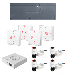 Set Danfoss Icon2 S-4 (wireless con sensore a infrarossi)
