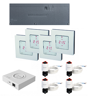 Set Danfoss Icon2 S-4 (per scatola da incasso)