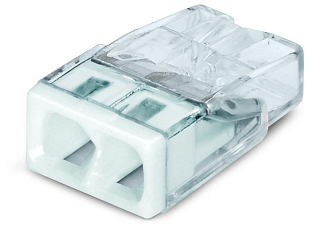 Morsetto di connessione WAGO COMPACT a 2 conduttori, 100 pezzi