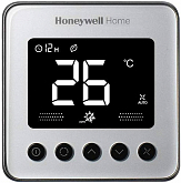 Termostato digitale Honeywell TF428LN-RSS-U argento spazzolato, per fancoil