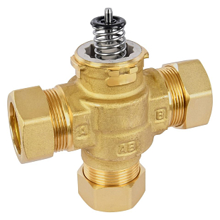 Corpo separato della valvola VC Honeywell VCZMF6000/U, a tre vie, raccordo a compressione 22mm