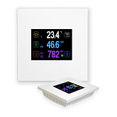 Display a parete touch Regmet RK-CHM-D per visualizzazione T+RH+CO2, comunicazione Modbus RTU