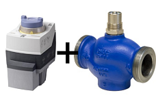 Valvola di regolazione con attuatore LDM RV111R 2311 DN32 + Siemens SAS61.53 (20670.11)