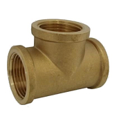 Raccordo a T in ottone "FFF" 700.3/4 DN20