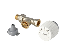 Limitatore di temperatura di ritorno Danfoss FJVR, set con sensore e valvola, dritto, DN15 (003L1080)