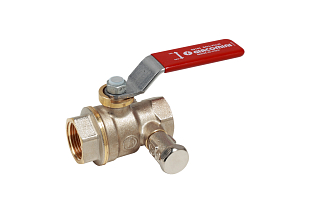 Valvola a sfera con leva GIACOMINI R910S, filetto interno/interno, 3/4" – 1/4" (R910SX004)