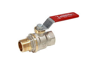 Valvola a sfera con leva GIACOMINI R914L, filetto interno/esterno, 1" (R914LX025)