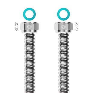 Tubo READY Merabell DN12 - G1/2" lunghezza 80 cm