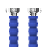Tubo di collegamento Merabell AQUA FLEXI G3/4"-G3/4" blu, lunghezza 30–60 cm