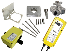 Assemblaggio Schischek EXMAX-15.30 e valvola a sfera a tre vie T-KV904.25 (SCH25.103)