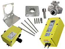 Assemblaggio Schischek EXMAX-50-F e valvola a sfera a tre vie T-KV904.50 (SCH50.101)