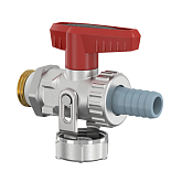 Rubinetto di scarico Flamco KFE-KH 1/2" con attacco portagomma (F10638)