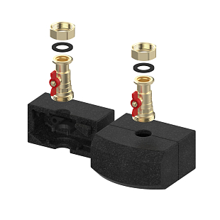Set di intercettazione Meibes Meiflow M MC, altezza di incasso 90 mm (M66833EWI)