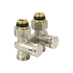 Raccordo doppio per radiatore Danfoss RLV-K DN 15 diritto (003L0280)