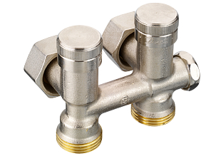 Raccordo doppio per radiatore Danfoss RLV-K DN 15 ad angolo (003L0282)
