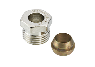 Raccordo a compressione Danfoss per tubi in acciaio e rame G 1/2" (013G4112)