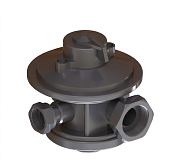 Regolatore di pressione industriale per gas naturale FISHER B 25, 3/4" / 1 1/4", ad angolo (44022200)