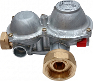 Regolatore di pressione domestico per gas naturale HUTIRA B 10NG, 3/4" / 1 1/4", ad angolo, 10 m3/h (44011000)