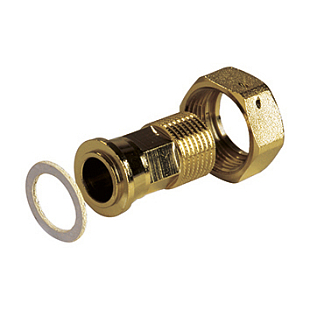 Raccordo Flamco con dado girevole DN15, G 3/4" x 1/2" (M1270070)