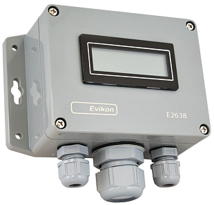 Rilevatore di gas per monossido di carbonio con display LCD EVIKON E2638-CO2-40K-R-LCD